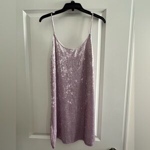 Forever 21 Soft Purple Velvet Dress
